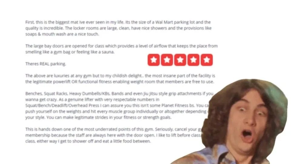 The longest Yelp review in Legion history