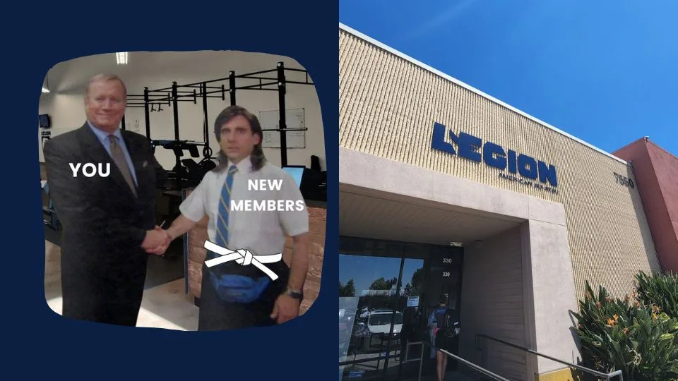 Front desk at Legion American Jiu-Jitsu