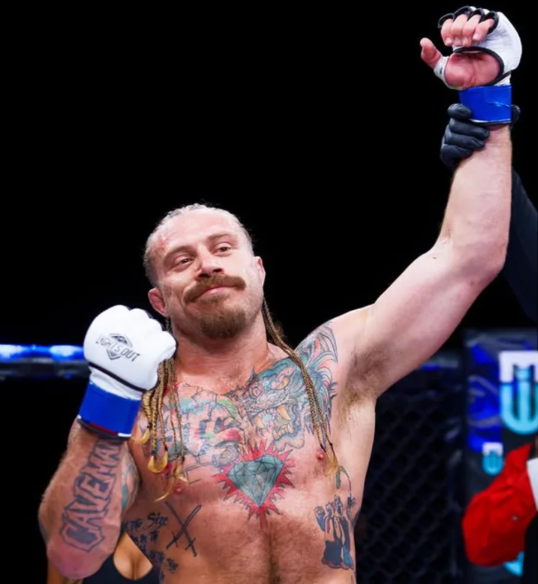 Sloan Clymer competing in MMA