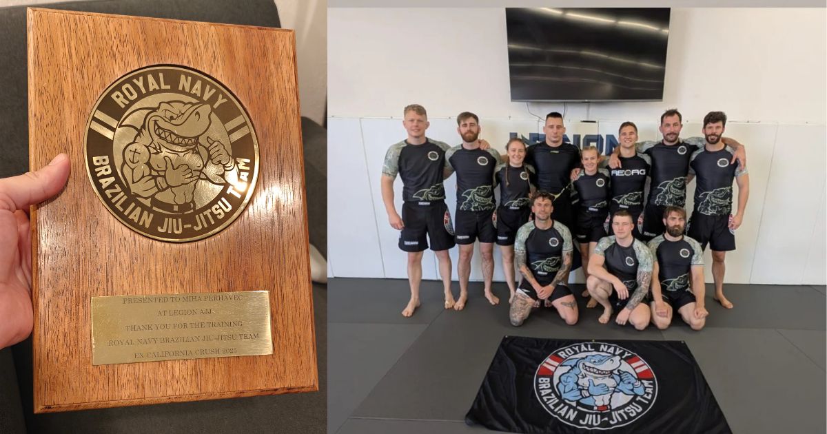 Legion gets a visit from UK Royal Navy’s BJJ Team